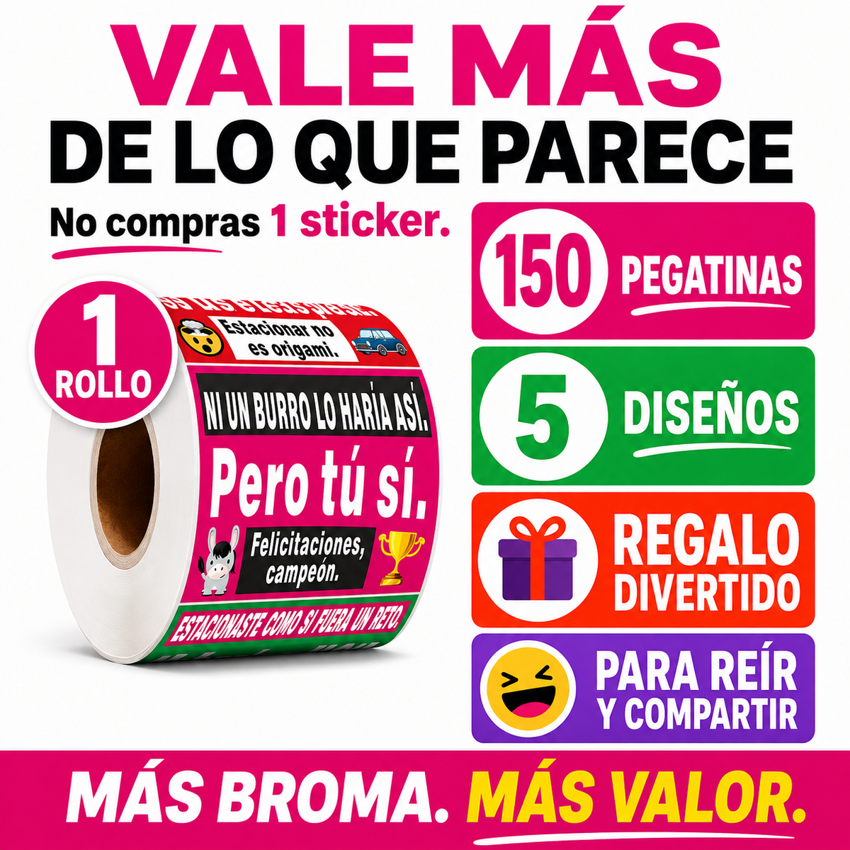 150 Pegatinas Divertidas para Malos Estacionamientos