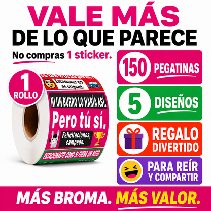 150 Pegatinas Divertidas para Malos Estacionamientos